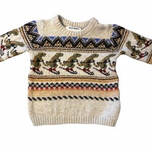 Old Navy Toddler Dinosaur Pattern Sweater